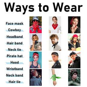 12-Pack Bandana Headband - Dark Purple